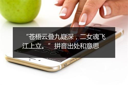 “苍梧云叠九嶷深，二女魂飞江上立。”拼音出处和意思