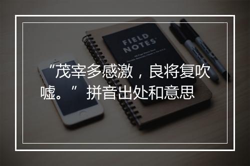 “茂宰多感激，良将复吹嘘。”拼音出处和意思