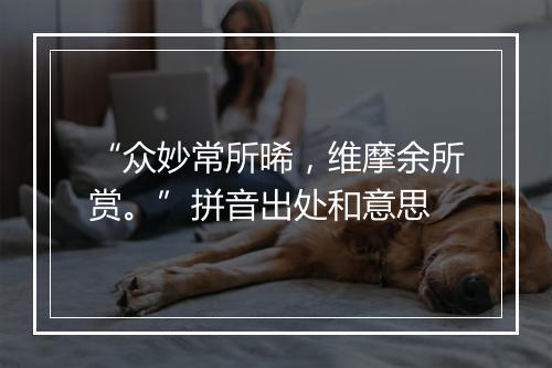 “众妙常所晞，维摩余所赏。”拼音出处和意思