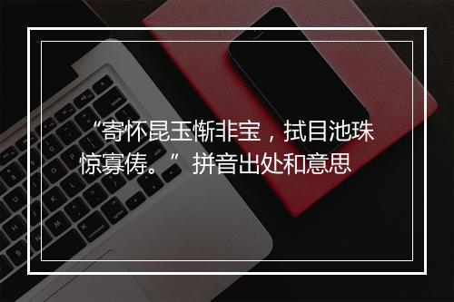 “寄怀昆玉惭非宝，拭目池珠惊寡俦。”拼音出处和意思