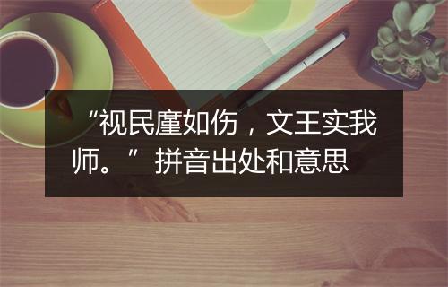 “视民廑如伤，文王实我师。”拼音出处和意思