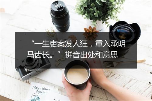 “一生吏案发人狂，重入承明马齿长。”拼音出处和意思