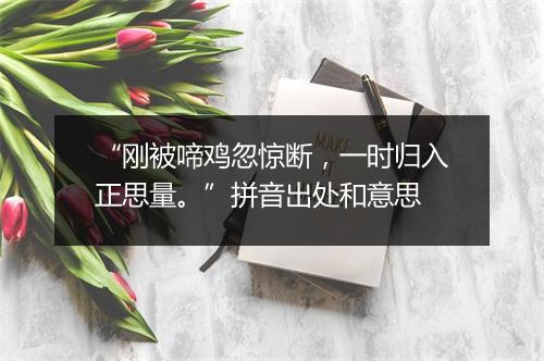 “刚被啼鸡忽惊断，一时归入正思量。”拼音出处和意思