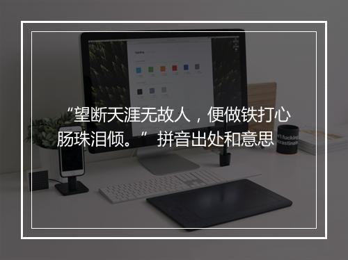 “望断天涯无故人，便做铁打心肠珠泪倾。”拼音出处和意思