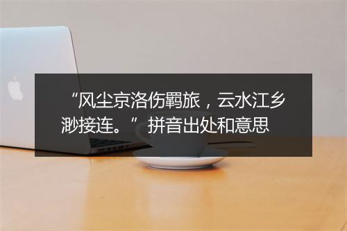 “风尘京洛伤羁旅，云水江乡渺接连。”拼音出处和意思