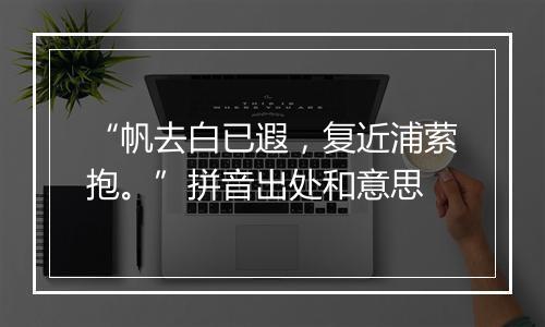 “帆去白已遐，复近浦萦抱。”拼音出处和意思