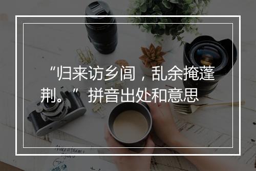 “归来访乡闾，乱余掩蓬荆。”拼音出处和意思