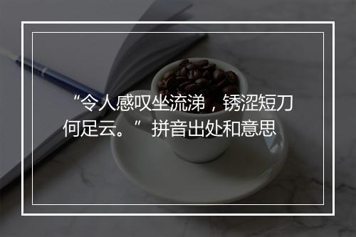 “令人感叹坐流涕，锈涩短刀何足云。”拼音出处和意思