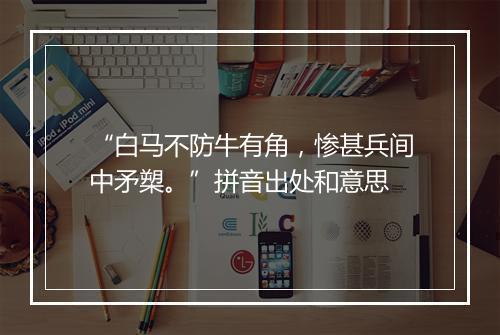 “白马不防牛有角，惨甚兵间中矛槊。”拼音出处和意思