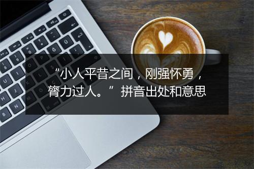 “小人平昔之间，刚强怀勇，膂力过人。”拼音出处和意思