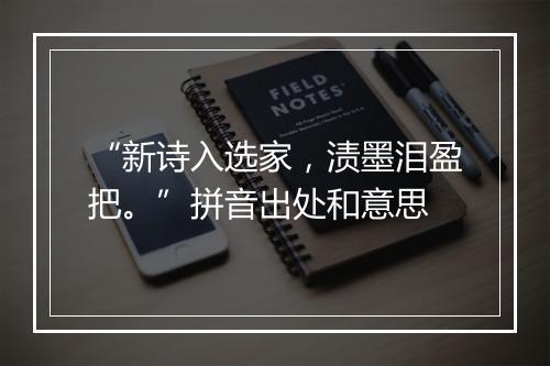 “新诗入选家，渍墨泪盈把。”拼音出处和意思