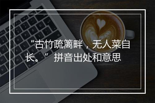 “古竹疏篱畔，无人菜自长。”拼音出处和意思