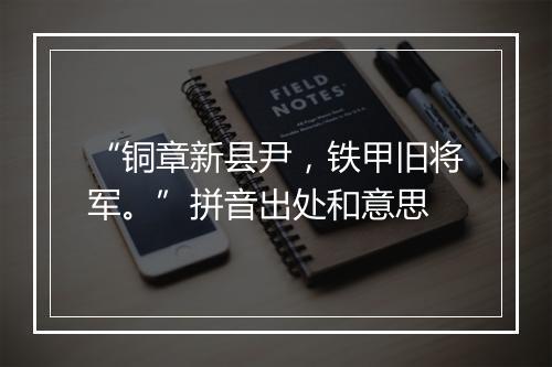 “铜章新县尹，铁甲旧将军。”拼音出处和意思