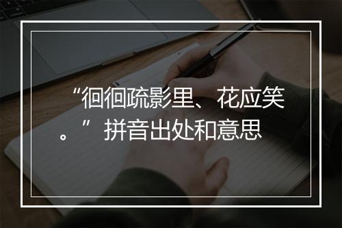 “徊徊疏影里、花应笑。”拼音出处和意思