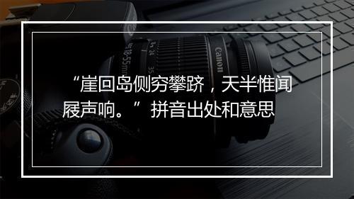 “崖回岛侧穷攀跻，天半惟闻屐声响。”拼音出处和意思