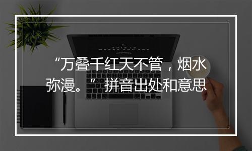 “万叠千红天不管，烟水弥漫。”拼音出处和意思