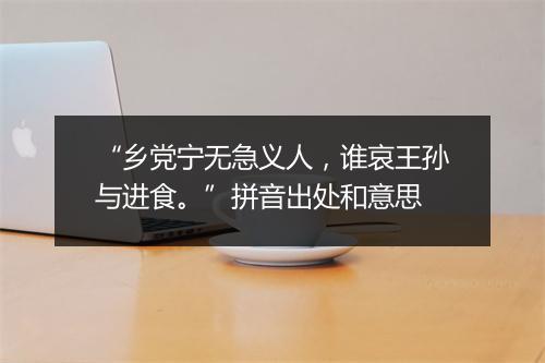 “乡党宁无急义人，谁哀王孙与进食。”拼音出处和意思