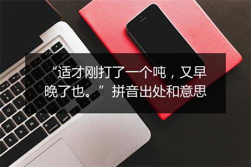 “适才刚打了一个吨，又早晚了也。”拼音出处和意思