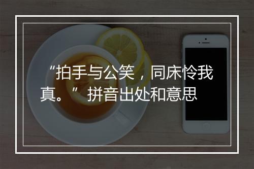 “拍手与公笑，同床怜我真。”拼音出处和意思