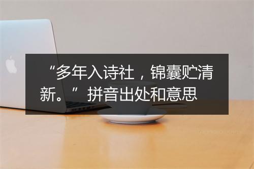 “多年入诗社，锦囊贮清新。”拼音出处和意思