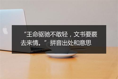 “王命驱驰不敢轻，文书要覈去来情。”拼音出处和意思