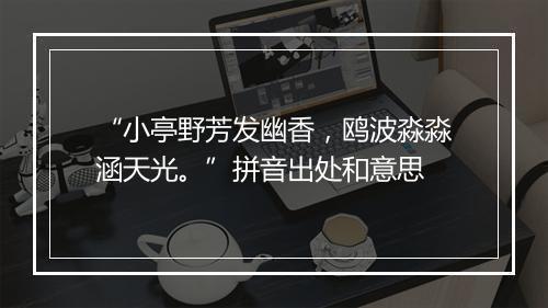 “小亭野芳发幽香，鸥波淼淼涵天光。”拼音出处和意思